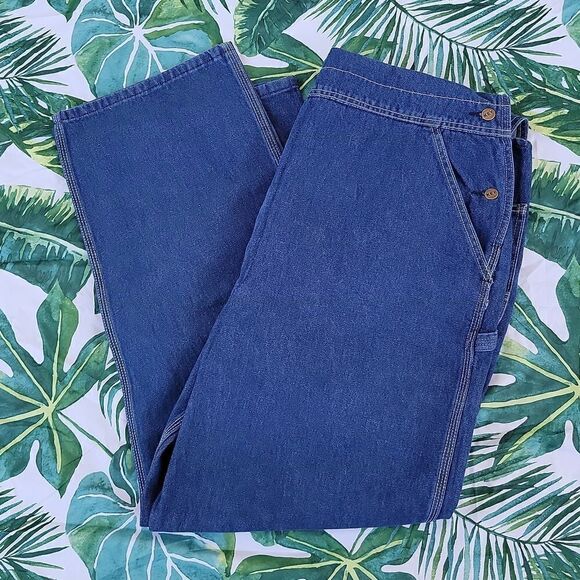 NWT Key Imperial Vtg Bib Overalls Authentic Fit Zip Fly Big & Tall Size 44 x 30 - Picture 4 of 6